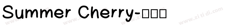 Summer Cherry字体转换